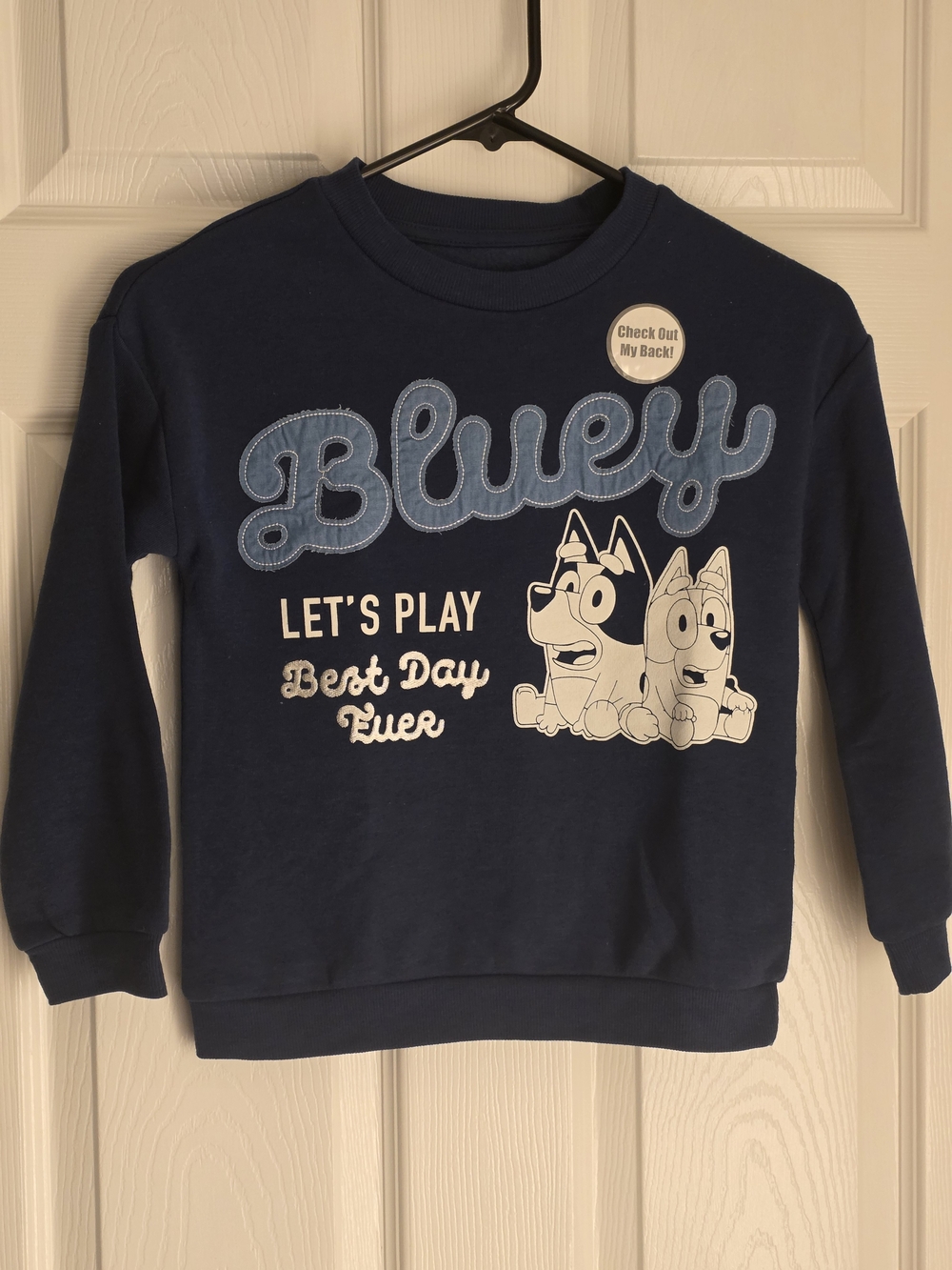 Kids Navy Blue Long-Sleeve Pullover Sweatshirt